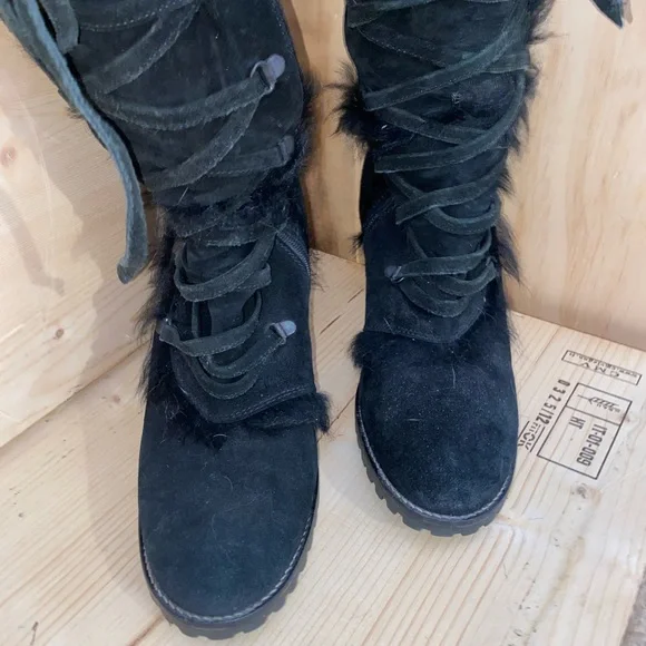 Coach suede tall heeled boots - Picture 8 of 12